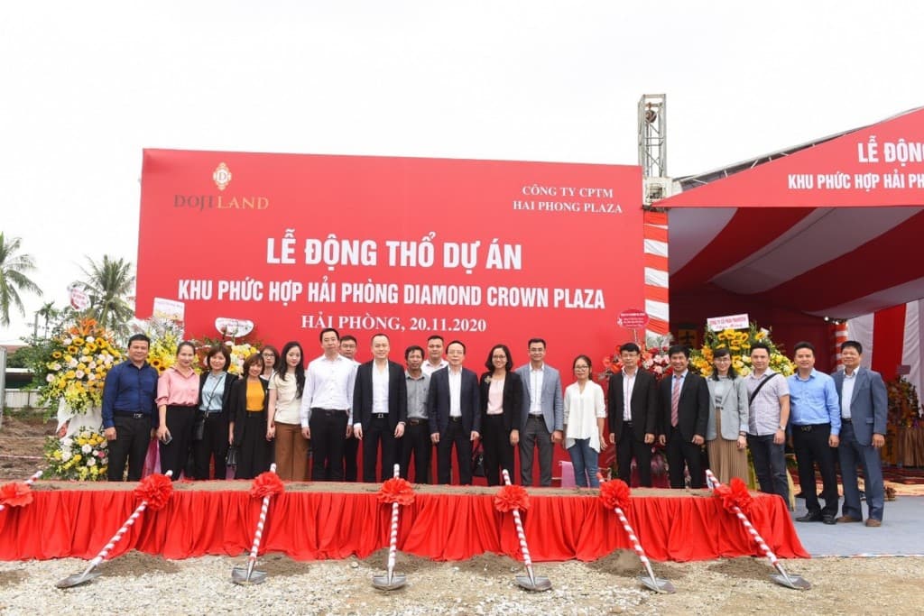 Lễ động thổ khởi công dự án khu phức hợp Diamond Crown Plaza Hải Phòng của tập đoàn Doji