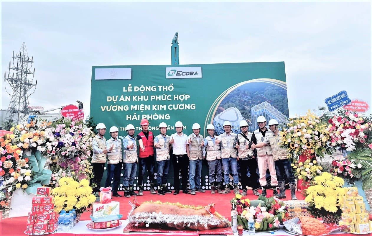 Lễ động thổ gói thầu phần tầng hầm Diamond Crown Plaza Hải Phòng