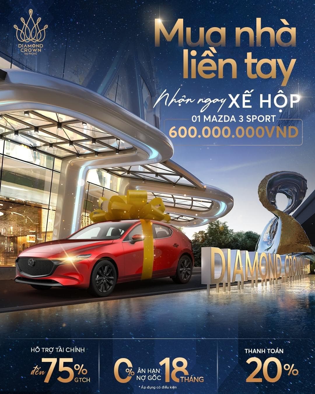 Sở hữu Diamond Crown Hai Phong