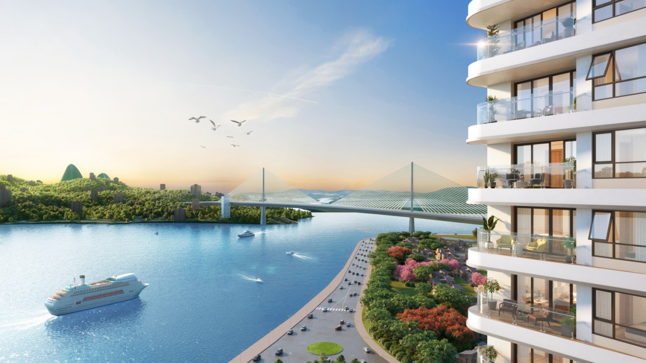 Khu nghỉ dưỡng Best Western Premier Sapphire Ha Long hưởng lợi thế một mặt hướng vịnh, một bên tựa núi.