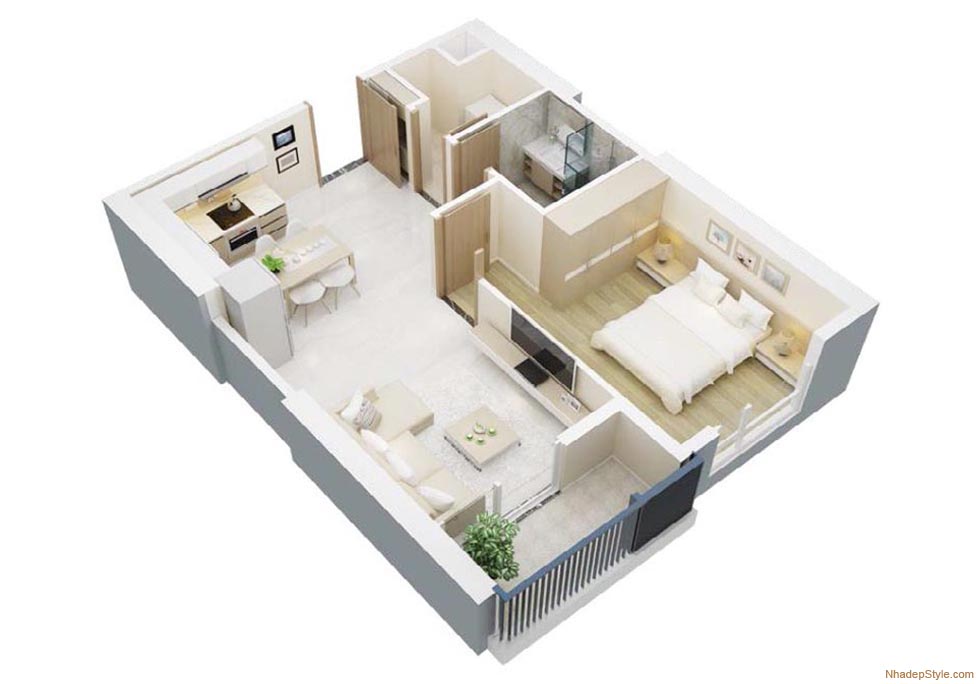 Tiêu chuẩn bàn giao hoàn thiện DELUXE - Căn hộ Studio & 1.5 phòng ngủ Diamond Crown Hai Phòng
